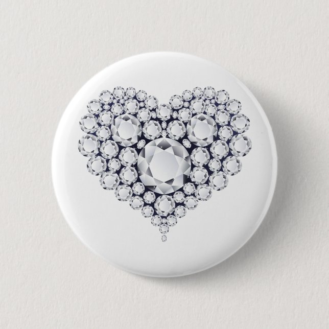Diamonds Heart Gems Knapp (Framsida)