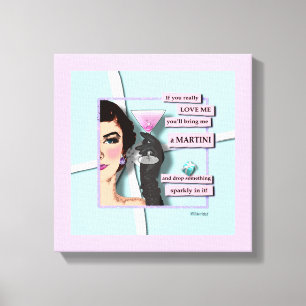 Diamonds & Martinis Galleri Wrap Canvas
