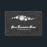 *~* Diamonds Ornate Glam Black Glitter Bling Luxe  Visitkort<br><div class="desc">* Energy Enhanced Elegant Snyggt Sophisticated so Ornate Classy Rulla DIAMONDS Förmögen Rik gemstone on a faux BLACK GLITTER bakgrund adorated with a Snyggt black Typography. Storlek design: EURO - vågrät Den här designen är magisk BEAUTIFUL Classic Luxe Ornate Glamous GLAM och very BLING på en fingerad svart bakgrund i...</div>