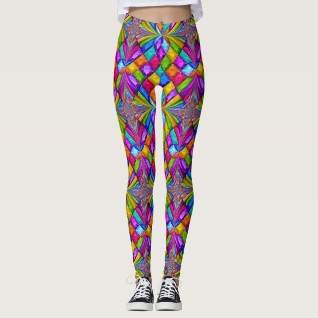 Diamonds Pop Mode Leggings (Framsida)