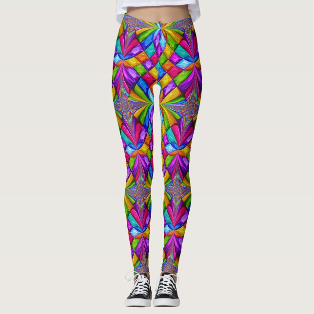 Diamonds Pop Mode Leggings (Framsida)
