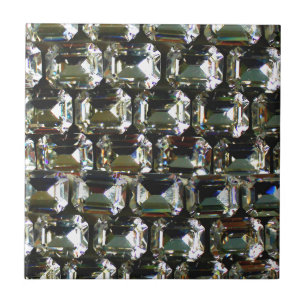 Diamonds rhinestones elegant gemstones mönster kakelplatta