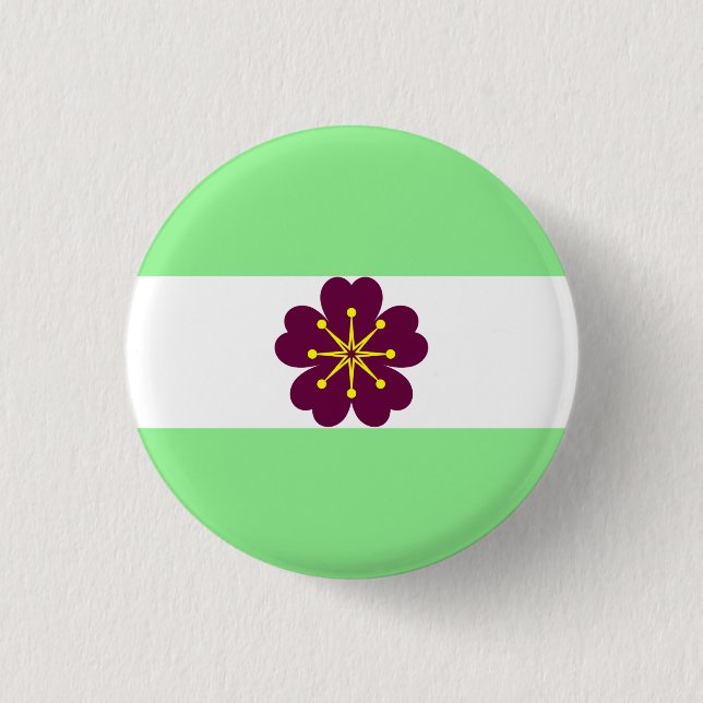 Diamoriskt Pride, Flagga, liten Pinback-knapp Knapp (Framsida)