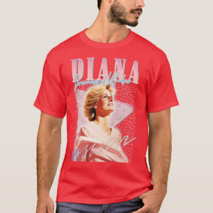 Diana 90s Retro Aesthetic Fläkt Design T Shirt