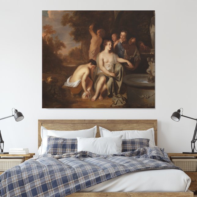  Diana and her Nymphs at a Fountain Canvastryck (Insitu (sovrum))