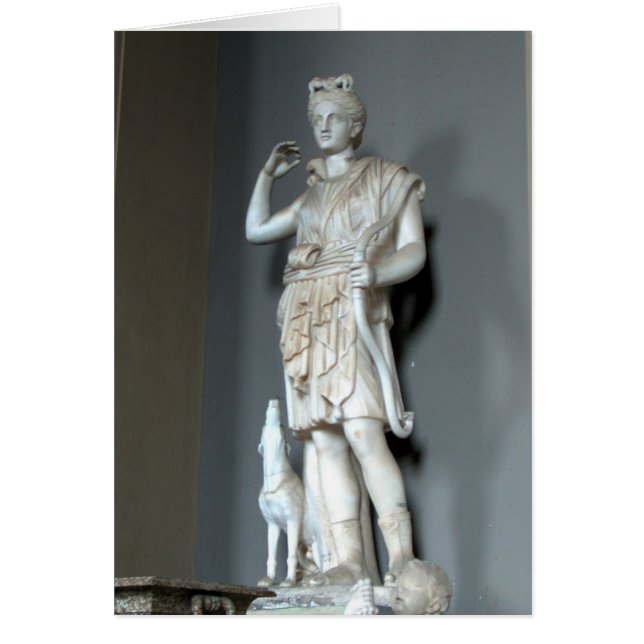 Diana (Artemis) Statue i Vatikanen i Rom Hälsningskort (Framsidan)