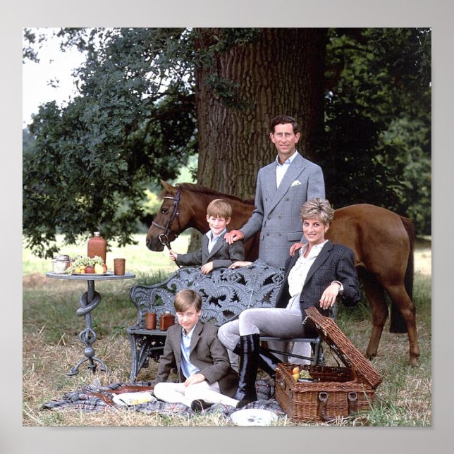 Diana Charles William Harry 1992 Poster (Framsidan)