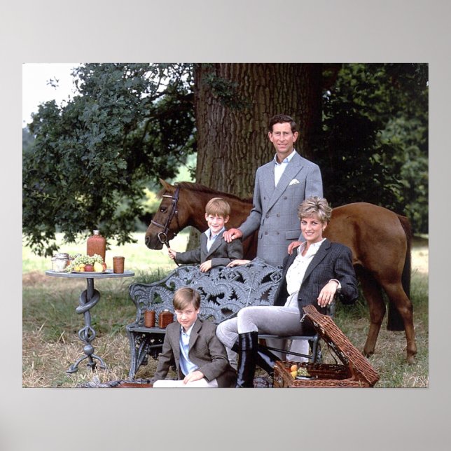Diana Charles William Harry 1992 Poster (Framsidan)