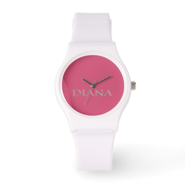 Diana Custom Name Watch Armbandsur (Framsida)