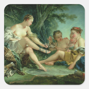 Diana efter jakten, 1745 fyrkantigt klistermärke