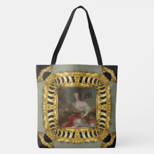 Diana Fine Art Girly Monogram Tygkasse