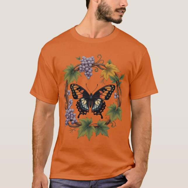 Diana fritillary Butterfly, omringad av Cynthiana T Shirt (Framsida)