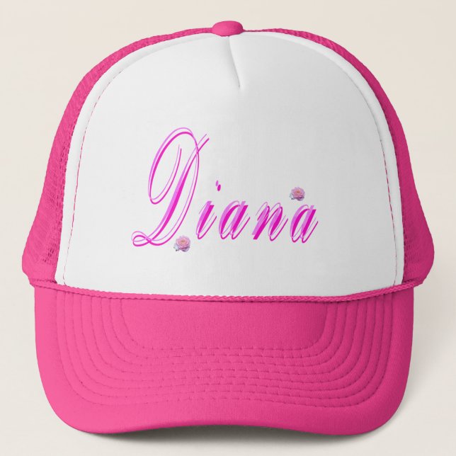 Diana Girls Namn Logotyp Truckerkeps (Framsida)