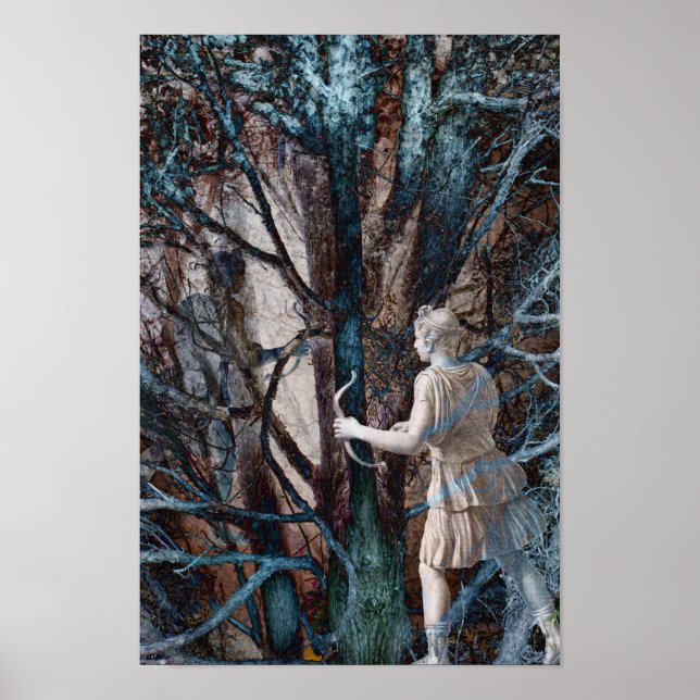 Diana, Hunts gudinna, i en Magic Forest Poster (Framsidan)