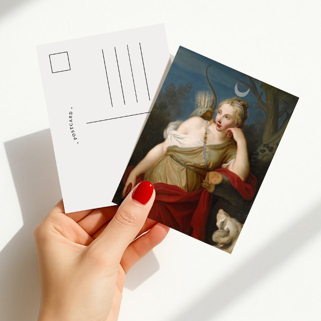 Diana, Jaktens gudinna | Pietro Rotari Vykort (Skapare uppladdad)