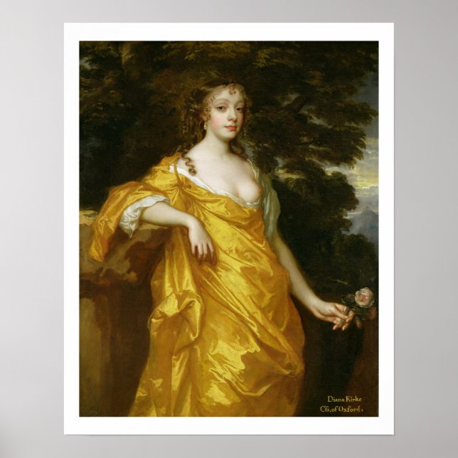 Diana Kirke, Later Countess of Oxford, c.1665-70 ( Poster (Framsidan)