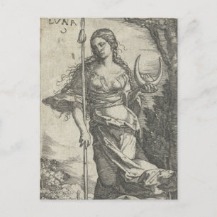 Diana Luna Vintage Illustration Postcard Vykort
