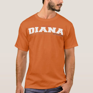 Diana Namn Begränsad Upplaga Rolig Retro Vintage 8 T Shirt