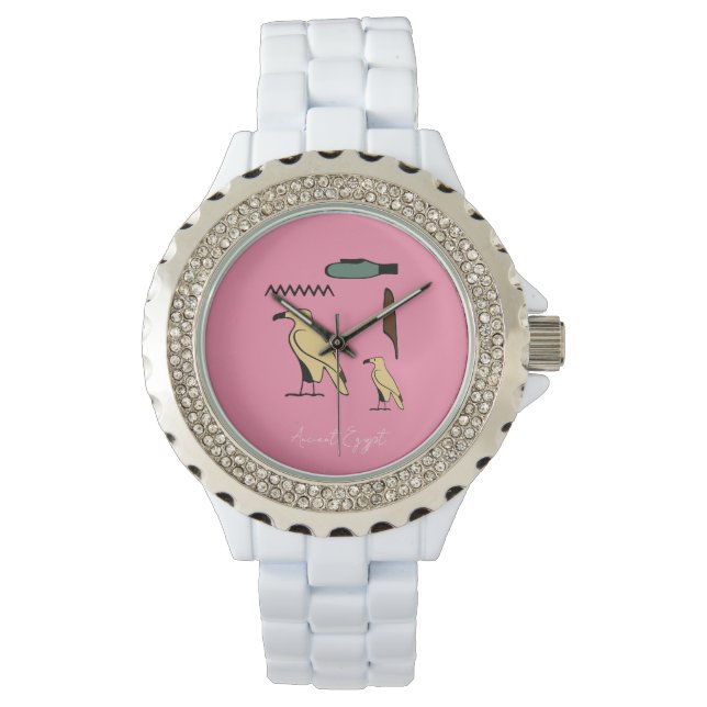 Diana Namn i Hieroglyfer-symboler för gammal Egypt Armbandsur (Framsida)