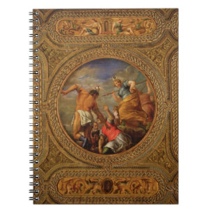 Diana och Actaeon, från taket av bibliotek Anteckningsbok Med Spiral
