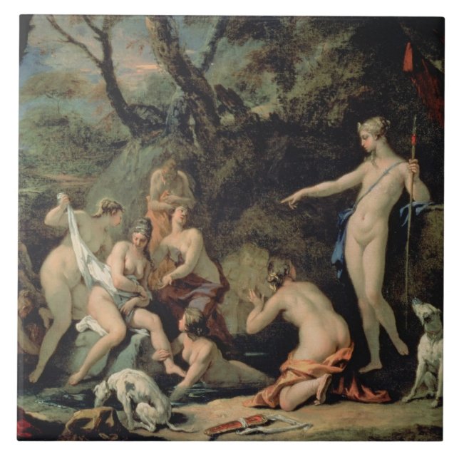Diana och Callisto Kakelplatta (Framsidan)