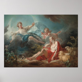 Diana och Endymion - Jean Fragonard Fine Art Poster