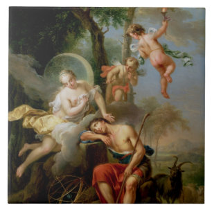 Diana och Endymion Kakelplatta
