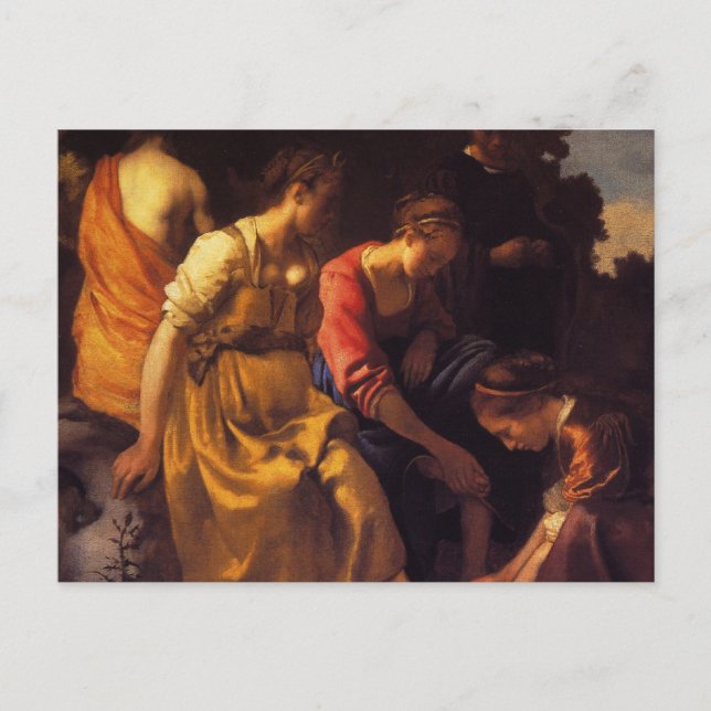 Diana och hennes assistenter vykort (Framsida)