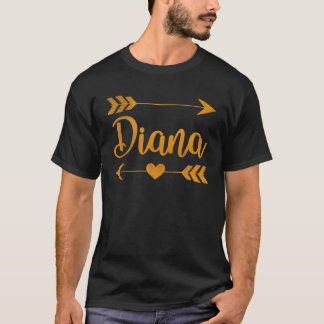 DIANA Personlig Namn Funny Birthday Anpassningsbar T Shirt