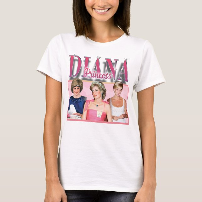 Diana Princess Design T Shirt (Framsida)