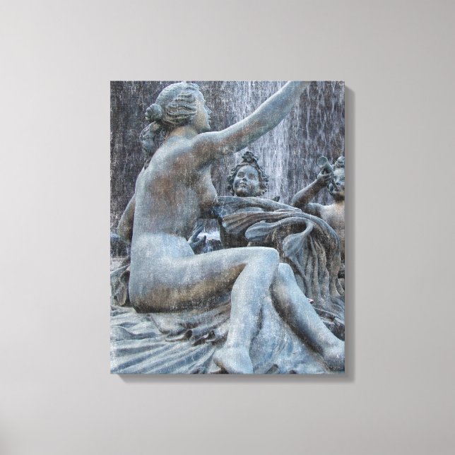 Diana Roman Godes Statue på Plaza Canvastryck (Framsida)