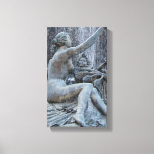 Diana Roman Godes Statue på Plaza Canvastryck