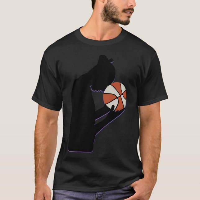 Diana Taurasi Phoenix Mercury Basketball Silhouett T Shirt (Framsida)