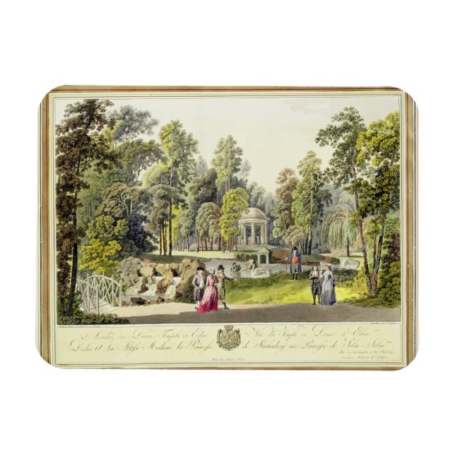Diana-templet i Erlaw, graverat av Magnet (Horisontell)