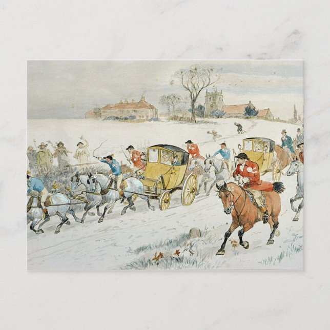 Diana Woods Bröllop: återvändande från kyrkan Vykort (Framsida)