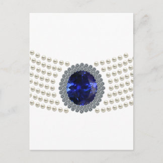 Diana's Sapphire Choker Necklace Vykort