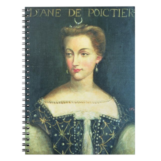 Diane de Poitiers (olja på kanfas) Anteckningsbok (Framsidan)