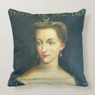 Diane de Poitiers (olja på kanfas) Kudde