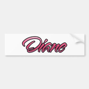 Diane faded rosa Aufkleber Sticker Bildekal