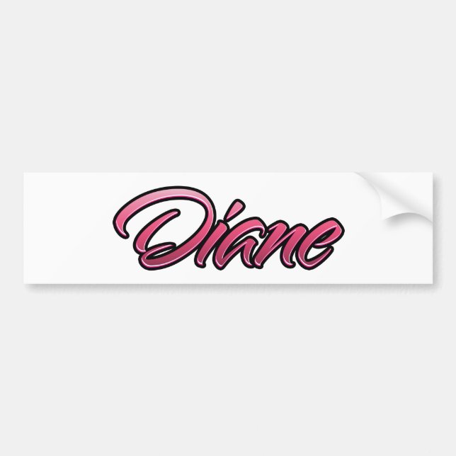 Diane faded rosa Aufkleber Sticker Bildekal (Framsidan)