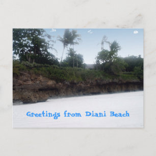 Diani Beach Kenya-vykort Vykort