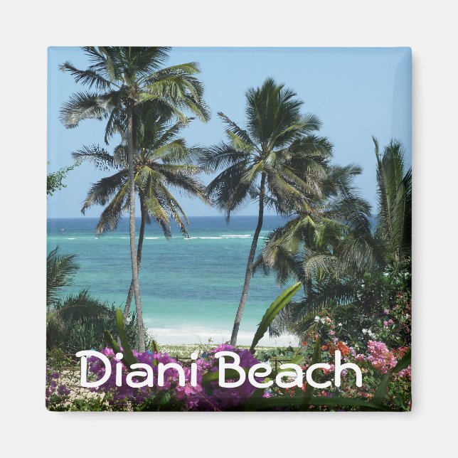 Diani Beach nahe Mombasa Afrka Magnet (Framsidan)