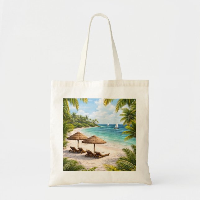 Diani Beach Tropiskt Paradis Tygkasse (Framsidan)