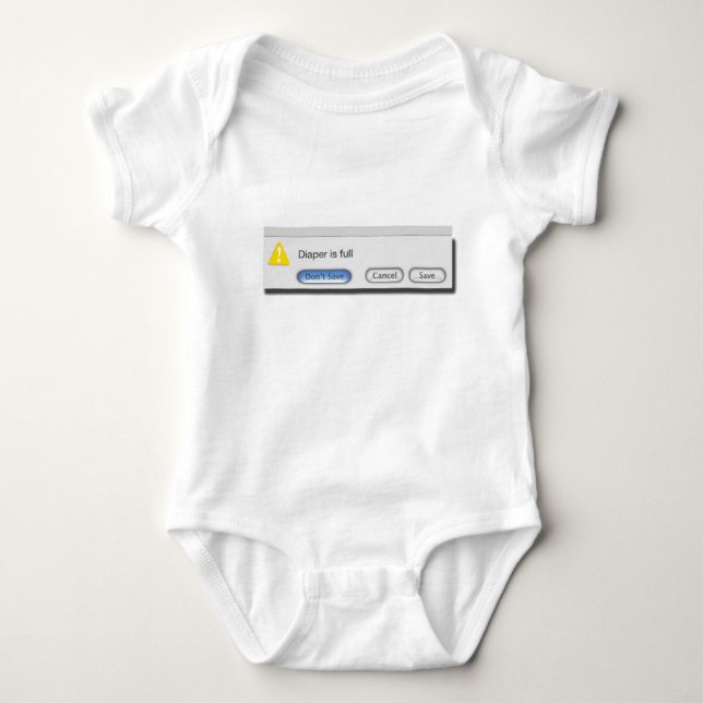 Diaper Alert Box Tee Shirt (Framsida)