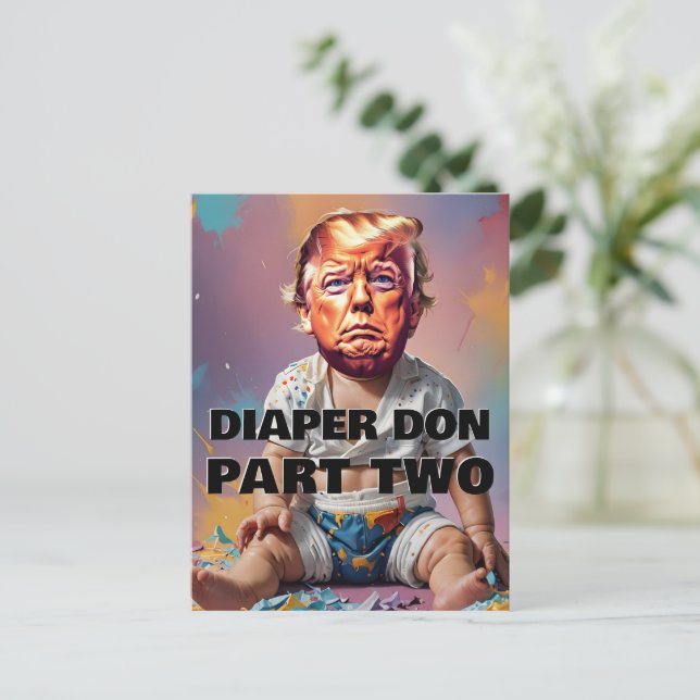 Diaper Don Part Two Vykort (Stående Fram)