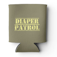 Diaper Patrol Can Cooler (Gult)