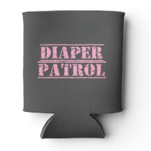 Diaper Patrol Can Cooler (Rosa)