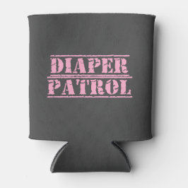 Diaper Patrol Can Cooler (Rosa)