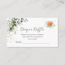 Diaper Raffle Baby är Brewing Card