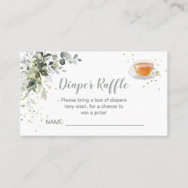 Diaper Raffle Baby är Brewing Card Placeringskort